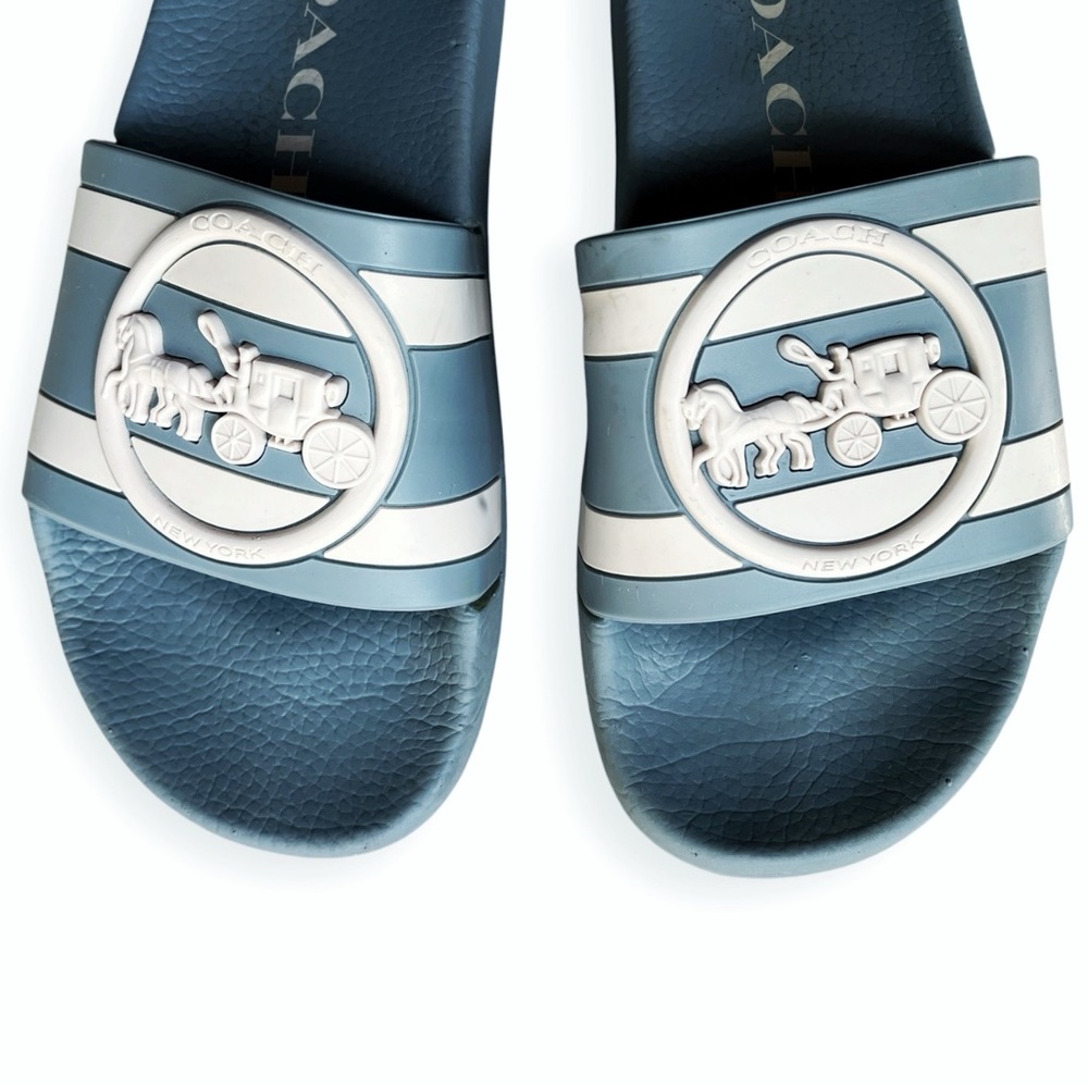 COACH Uli Sport Slide With Horse And Carriage Print, sz 6 - Picture 5 of 13